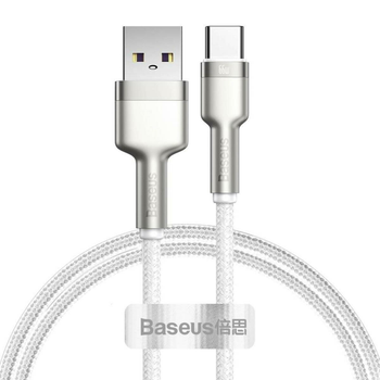 Kabel Baseus Cafule USB Type-A - USB Type-C 1 m White (CAKF000102)