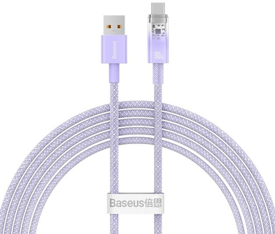 Kabel Baseus Explorer USB Type-A - USB Type-C 1 m Purple (CATS010505)