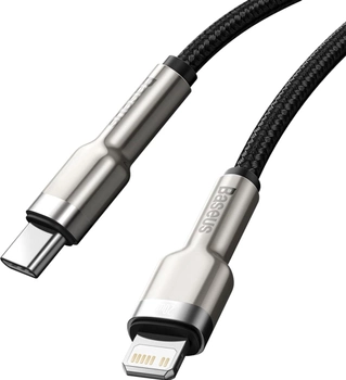 Кабель Baseus Cafule USB Type C - Lightning PD 1 м Black (CATLJK-A01)