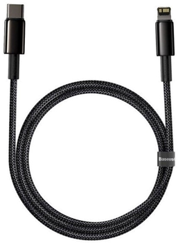 Kabel Baseus Glimmer USB Type-C - Lightning 1 m Black (CADH000001)