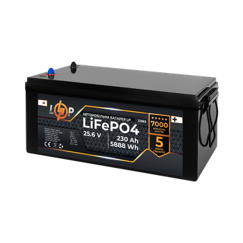 Акумулятор для автомобіля літієвий LP LiFePO4 24V - 230 Ah (+ справа)
