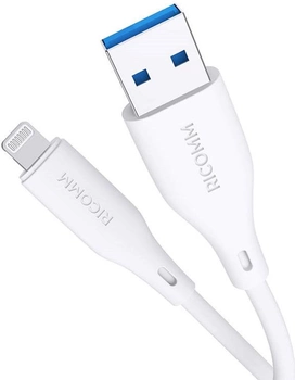 Кабель Ricomm USB Type-A - Lightning 2.1 м White (RLS007ALW)