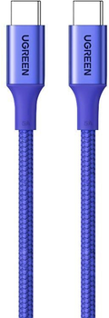Кабель Ugreen USB Type-C - USB Type-C 1 м Blue (6941876213092)