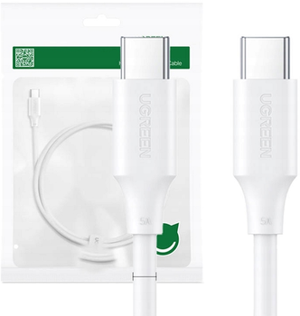 Kabel Ugreen USB Type-C - USB Type-C 1.5 m White (6941876211739)