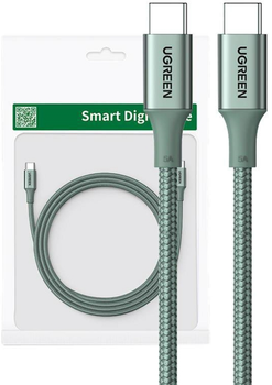 Kabel Ugreen USB Type-C - USB Type-C 1 m Green (6941876213108)