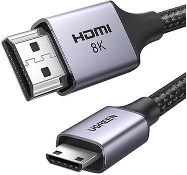 Kabel Ugreen mini-HDMI - HDMI 1 m Black (6941876215140)
