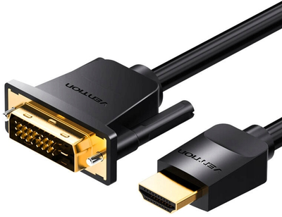 Kabel Vention HDMI - DVI 1.5 m Black (6922794732810)