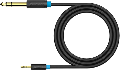 Kabel Vention mini-jack 3.5 mm - jack 6.3 mm 3 m Black (6922794728295)