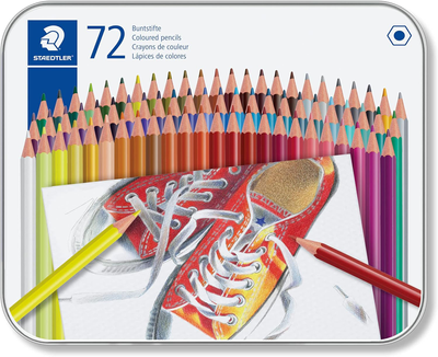 Zestaw ołówków kolorowych Staedtler Hexagonal 72 szt. (4007817048313)