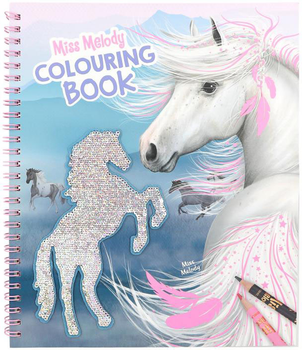 Книжка-розмальовка Depesche Miss Melody Colouring Book With Reversible Sequins (4010070666934)
