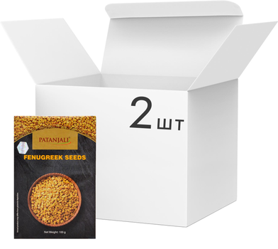 Упаковка пажитника Patanjali целый 100 г х 2 шт (AXM2300001)