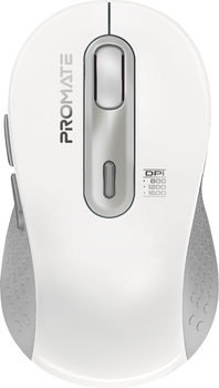 Мышь Promate Ken Wireless/Bluetooth White (ken.white)