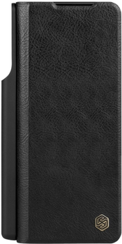 Etui z klapką Nillkin Qin Leather Pro do Samsung Galaxy Z Fold 4 5G + uchwyt na długopis Black (6902048250277)