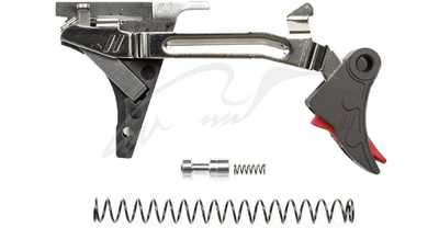 Ударно-спусковий механізм ZEV PRO Curved Face для Glock 1-4 Gen. Чорний червоний