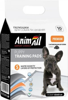 Пеленки AnimAll Пеленки для собак с активированным углем, 60х60 см 10 шт (147963)