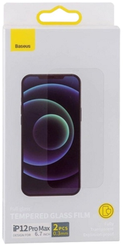 Szkło hartowane Baseus do Apple iPhone 12 Pro Max 2 szt (SGAPIPH67N-LS02)