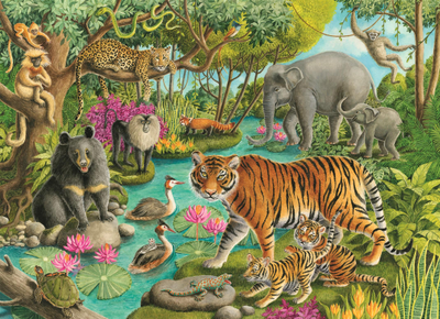 Puzzle Ravensburger Animals of India 60 elementów (4005556051632)