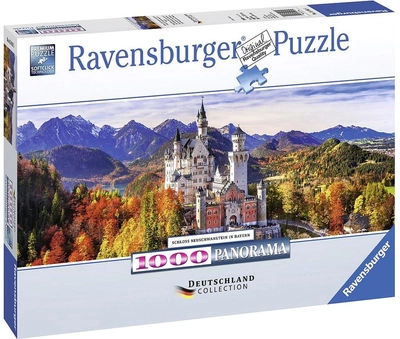 Puzzle Ravensburger Panorama Zamek Neuschwanstein 1000 elementów (4005556151615)