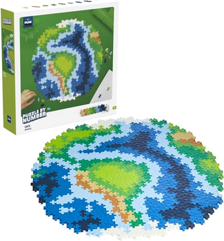 Puzzle by number Plus Plus Ziemia 800 elementów (5710409106931)