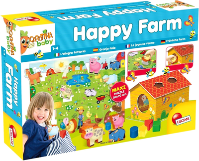 Puzzle Lisciani Carotina Baby Szczęśliwa farma 12 elementów (8008324072248)