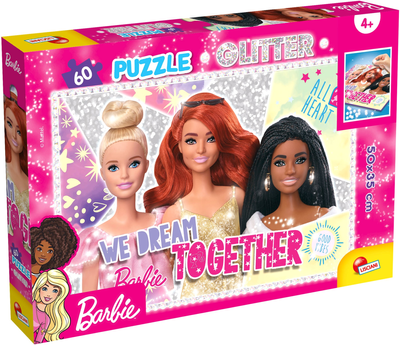 Пазл Lisciani Barbie glitter - Selfie! 60 елементів (8008324081165)
