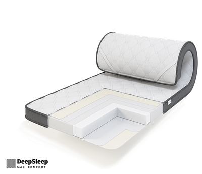 Тонкий матрас топпер DeepSleep Practical Hard / Практикал Хард 80x200