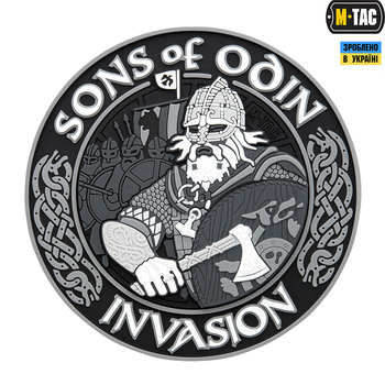 M-Tac нашивка Sons of Odin 3D PVC Black/Grey