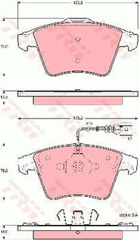 Тормозные колодки TRW TRW GDB1556