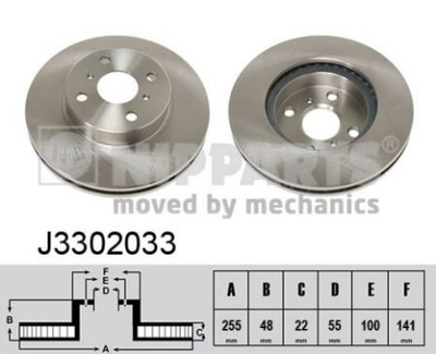 Тормозной диск Nipparts J3302033