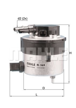 Паливний фільтр Knecht KL569