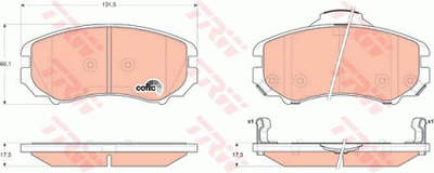 Тормозные колодки TRW TRW GDB3352