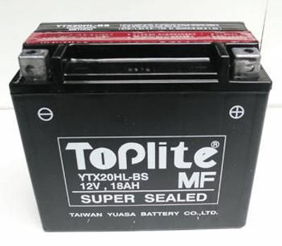 12V,18Ah,д. 175, ш. 87, в.155, CCA 310 электролит в к-те, вес 4,6 кг TOPLITE YTX20HL-BS