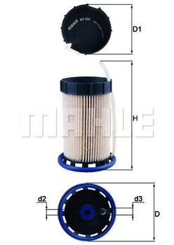 Топливный фильтр Knecht KX492