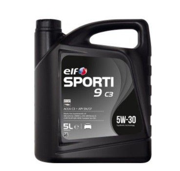 Масло моторное Elf Sporti 9 C3 / 5W30 / 5л. / (ACEA C3, API SN/CF, MB-229.52, GM Dexos 2 ) ELF 10-5 SP9 C3 
