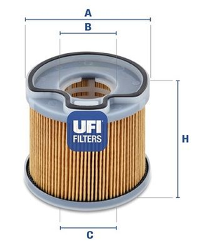 Топливный фильтр UFI 26.691.00