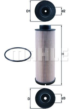 Паливний фільтр Knecht KX73/1D