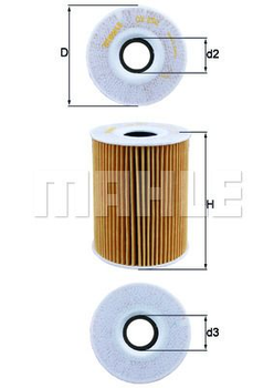 Масляный фильтр Knecht OX254D1