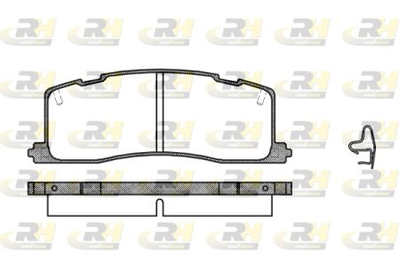 Колодки тормозные дисковые, к-кт. RoadHouse 2367.00