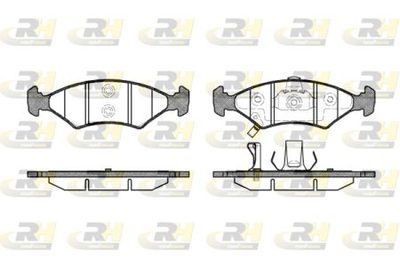 Колодки тормозные дисковые, к-кт. RoadHouse 2502.22