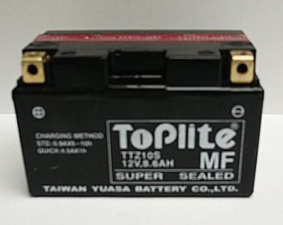 12V,8,6Ah,д. 150, ш. 87, в.93, электролит в к-те, вес 3,1 кг TOPLITE TTZ10S