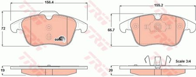 Тормозные колодки TRW TRW GDB1683