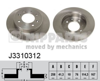 Тормозной диск Nipparts J3310312