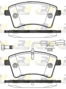 Колодки тормозные дисковые, к-кт. RoadHouse 21351.01