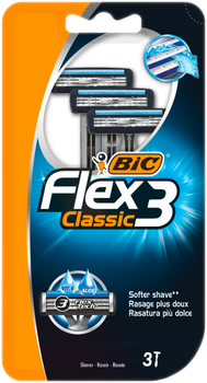 Набір бритв без змінних катриджів BIC Flex 3 Classic 3 шт (3086123242517)
