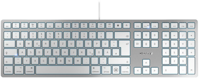 Клавіатура дротова Cherry KC 6000C USB-C QWERTZ Silver (JK-1620DE-1)