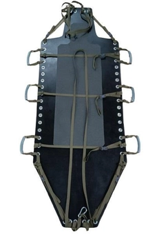 Тактические мобилизационные пластиковые носилки волокуши ЛЕЛЕКА-3, производитель Mypufik, 2х90х240см, чорный.