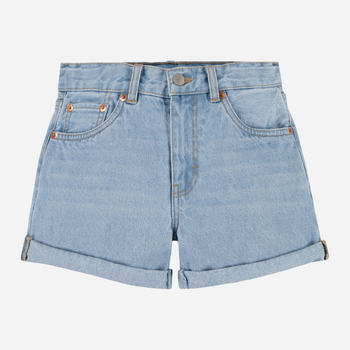 Підліткові шорти для дівчинки Levis 4EK075-L7Y 140 см (10A) Блакитні (3666643079680)