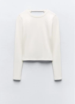 Лонгслів жіночий Zara S Білий (ZLK-4174-817-White)