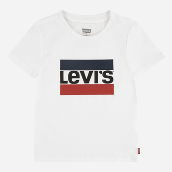 Дитяча футболка для дівчинки Levis 3EK827-001 128 см (8A) Біла (3666643067267)