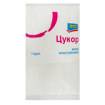 Цукор Aro білий кристалічний 1кг